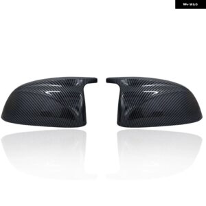 BMW M LOOK カーボンミラーカバー X3 G01 X4 G02 X5 G05 サイドドアリアビューカバー キャップ 2018 2019 2020+ - Carbon fiber pattern
