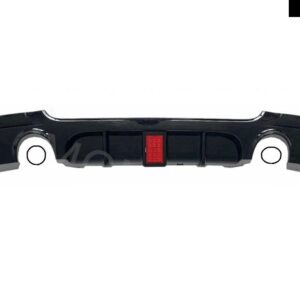 BMW リアバンパー スポイラー リップ E90 ディフューザー LED 付きブレーキライト付き 2005-2012 交換部品 - E90 E91 Bright black6