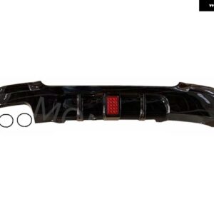 BMW リアバンパー スポイラー リップ E90 ディフューザー LED 付きブレーキライト付き 2005-2012 交換部品 - E90 E91 Bright black3