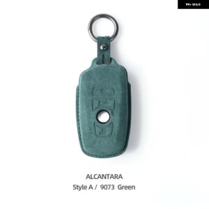 BMW 車リモートキーケースカバー アルカンタラ G20 G30 X3 G01 F25 X5 F15 X6 F16 F10 F07 F30 F32 F20 1 3 5 7 シリーズ - Style A green