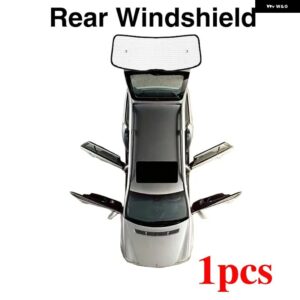 アウディ A6 アバント C7 4G 2012 2018 2017 フル フロントガラス サラウンドサンシェードサイドウィンドウバイザーカバー - Rear Windshield