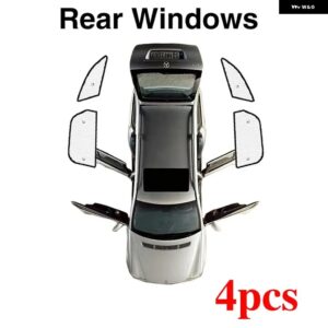 アウディ A6 アバント C7 4G 2012 2018 2017 フル フロントガラス サラウンドサンシェードサイドウィンドウバイザーカバー - Rear Windows