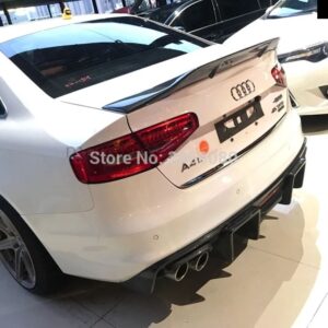 アウディ A4 B8 B8.5 2009-2012 2013-16 カーボンリア トランク ウィングリップ リア スポイラー ウィングカーパーツ - A4 B8 2009-2012