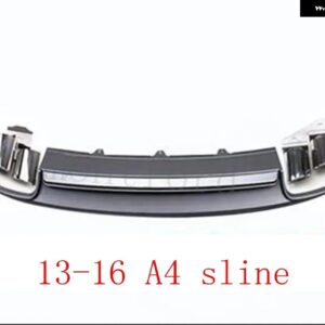 アウディ PP リアバンパー リップディフューザー排気エンドパイプ A4 B8 B8.5 スタンダードバンパー /SLINE バンパー 2009-2016 S4 スタイル - 13-16 A4 sline8
