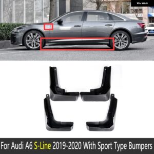 アウディ フロントリア車 マッドフラップ A6 サルーン S-LINE スポーツ C8 2019 2020 フェンダー マッドガード マッドガード 5TH 5 世代 - Fit Sport Model