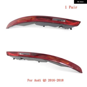 アウディ Q3 2012-2015/2016-2018 車リアアンダーバンパー フォグランプ テールライト レッドリバースブレーキハロゲン自動アンダー - Set 6