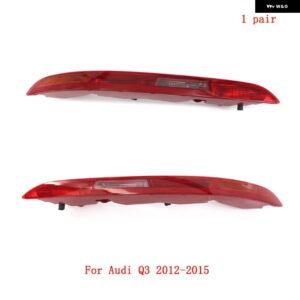 アウディ Q3 2012-2015/2016-2018 車リアアンダーバンパー フォグランプ テールライト レッドリバースブレーキハロゲン自動アンダー - Set 3
