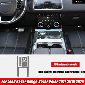 ランドローバー レンジローバー ヴェラール 2019-2017 ステアリング ホイール センター コンソール ギア フィルム セントラル AC ナビゲーション プロテクタ - 4