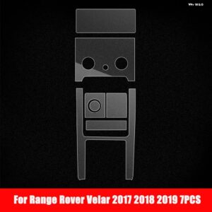 ランドローバー レンジローバー ヴェラール 2019-2017 ステアリング ホイール センター コンソール ギア フィルム セントラル AC ナビゲーション プロテクタ - 8