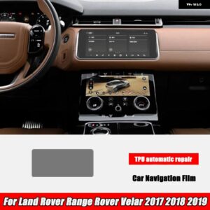 ランドローバー レンジローバー ヴェラール 2019-2017 ステアリング ホイール センター コンソール ギア フィルム セントラル AC ナビゲーション プロテクタ - 1