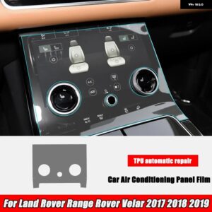 ランドローバー レンジローバー ヴェラール 2019-2017 ステアリング ホイール センター コンソール ギア フィルム セントラル AC ナビゲーション プロテクタ - 2