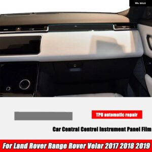ランドローバー レンジローバー ヴェラール 2019-2017 ステアリング ホイール センター コンソール ギア フィルム セントラル AC ナビゲーション プロテクタ - 3