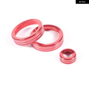 ランドローバー レンジローバー スポーツ / ヴォーグ 2023 セントラル コントロール エアコン ノブ リング デコレーション - Front Red