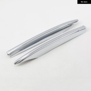 ジャガー XE/XEL X760 2017 2018 2019 ABS カースタイリングフロント フォグランプ フォグライト ストリップ トリムカ - Bright Silver