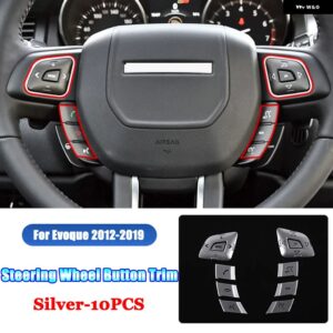 ランドローバー ジャガー XJ/XJL X351 2010-2019 ステアリング ホイール ボタン カバー トリム パッチ レンジローバー イヴォーク L538 - For Evoque