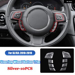 ランドローバー ジャガー XJ/XJL X351 2010-2019 ステアリング ホイール ボタン カバー トリム パッチ レンジローバー イヴォーク L538 - For XJ XJL