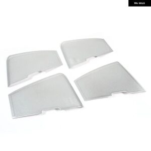 ランドローバー ステンレス ディスカバリー 4 LR4 2010-1016 ドアスピーカーカバー トリム ステッカー - Silver