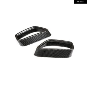 BMW ステンレステールマフラーマフラー出力カバー トリム 5 シリーズ G30 G31 G38 528LI 530LI 2018-2021 - Style B-Carbon fiber
