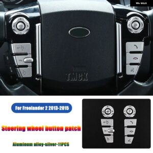 ランドローバー レンジローバー スポーツ L320 ディスカバリー 4 LR4 L319 フリーランダー 2 ステアリング ホイール ボタン パッチ トリム カバー - 3