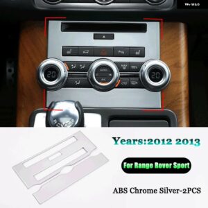 ランドローバー レンジローバー スポーツ L320 2012 2013 ABS 集中 制御 エアコン CD ボタンパネルトリムカバー - Silver