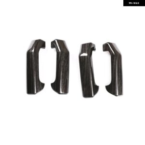 ランドローバー インテリア ドアハンドルトリムカバー ディスカバリー 3 LR3 2004-2009 自動車 インテリア - Black Wood Grain