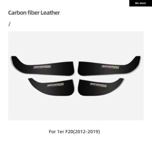 BMW ドアアンチキックパッド レザー PVC ドアフィルム ステッカー E90 F30 F10 F07 F20 F25 F26 F15 F16 E84 F48 X1 X3 X5 - F20 2012-2019