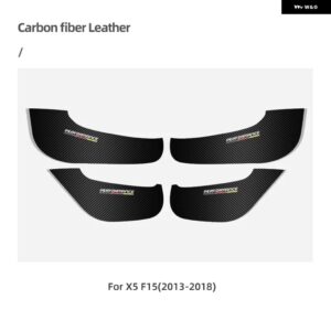 BMW ドアアンチキックパッド レザー PVC ドアフィルム ステッカー E90 F30 F10 F07 F20 F25 F26 F15 F16 E84 F48 X1 X3 X5 - F15 2013-2018