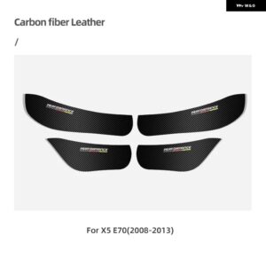 BMW ドアアンチキックパッド レザー PVC ドアフィルム ステッカー E90 F30 F10 F07 F20 F25 F26 F15 F16 E84 F48 X1 X3 X5 - E70(2008-2013)X5