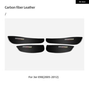 BMW ドアアンチキックパッド レザー PVC ドアフィルム ステッカー E90 F30 F10 F07 F20 F25 F26 F15 F16 E84 F48 X1 X3 X5 - E90(2005-2012)