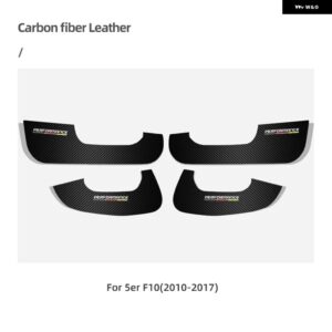 BMW ドアアンチキックパッド レザー PVC ドアフィルム ステッカー E90 F30 F10 F07 F20 F25 F26 F15 F16 E84 F48 X1 X3 X5 - F10(2011-2017)