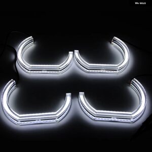 BMW LED エンジェルアイズ 3 シリーズ E90 E92 E93 M3 2007-2013 クーペ カブリオレ ライト HALO 3D DTM LCI スタイル アクリル - DTM only white