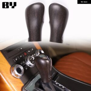 ランドローバー カーギアヘッド シフトノブ ハンドルカバー トリム ステッカー 2005-13 レンジローバー ヴォーグ L322 スポーツ L320 RR スポーツ - 2PCS oak wood grain