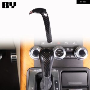ランドローバー カーギアヘッド シフトノブ ハンドルカバー トリム ステッカー 2005-13 レンジローバー ヴォーグ L322 スポーツ L320 RR スポーツ - 1PCS Carbon fiber