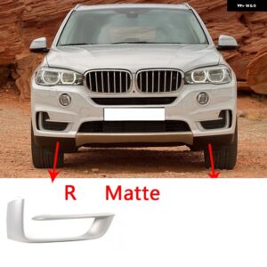 BMW フォグランプ フレームカバー X5 F15 2014-2018 車 ABS フロント フォグランプ フロントバンパー フォグランプ マットトリミングベゼルカバー - B style R