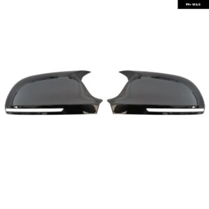 アウディ 2個 ABS バックミラー明黒サイドカバー キャップ A3 8P A4 A5 2011-2016 8F0857527B 8F0857528B - Bright Black