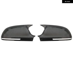 アウディ 2個 ABS バックミラー明黒サイドカバー キャップ A3 8P A4 A5 2011-2016 8F0857527B 8F0857528B - Carbon fiber pattern