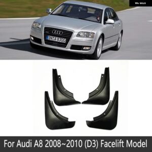 アウディ マッドフラップ A8 D3 D4 D5 2008 2020 フェンダー マッドガード フラップ スプラッシュ フラップ マッドガード 2009 2010 2011 2015 2018 2019 - 2008-2010 D3