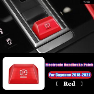 ポルシェ カイエン パナメーラ 971 2017-22 電子ハンドブレーキ P ボタン パッチ トリム カバー - 1