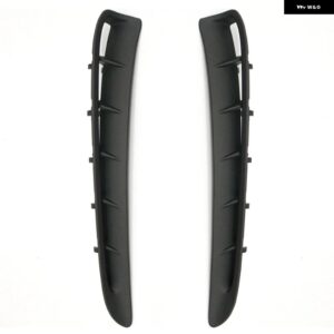 ポルシェ パナメーラ 2010-16 クローム ABS 外装リーフプレートエアアウトレットスパンコール 装飾 カバー トリム - Gloss Black 1Pair
