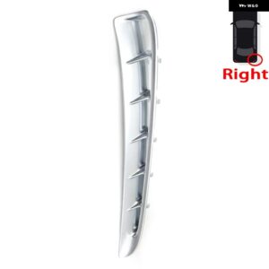 ポルシェ パナメーラ 2010-16 クローム ABS 外装リーフプレートエアアウトレットスパンコール 装飾 カバー トリム - Silver-Right