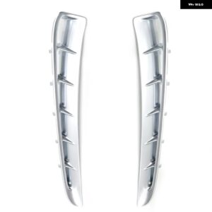 ポルシェ パナメーラ 2010-16 クローム ABS 外装リーフプレートエアアウトレットスパンコール 装飾 カバー トリム - Silver 1Pair