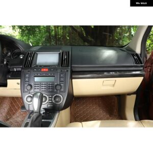 ランドローバー マットブラック ABS インテリア フリーランダー 2 2007-2015 センター コンソール ダッシュボード カバー 車 トリム ステッカー LHD - carbon fiber