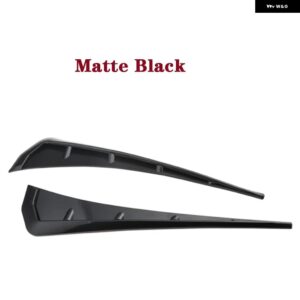 アウディ カースタイリング 汎用 カーサイドフェンダーベントカバー フェンダー 装飾 サイド ホンダ シビック A6 C7 S3 8V 8P RS5 Q7 C7 A4 - Matte Black