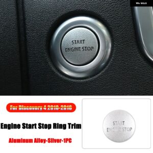 ランドローバー ディスカバリー 4 LR4 2010-2016 レンジローバー スポーツ L320 2010-13 エンジン スタートストップボタンリングトリムカバー - 1