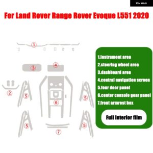 ランドローバー ディスカバリー 5 L462 スポーツ レンジローバー スポーツ ヴォーグ ヴェラール EVOQUE L494 L405 L551 カーセンターコンソール フルセット - 5