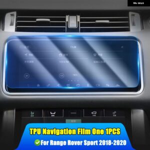 ランドローバー レンジローバー スポーツ L494 ヴェラール ヴォーグ L405 2018-2020 ナビゲーション計器スクリーン TPU プロテクター フィルム - 1