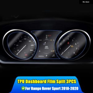 ランドローバー レンジローバー スポーツ L494 ヴェラール ヴォーグ L405 2018-2020 ナビゲーション計器スクリーン TPU プロテクター フィルム - 3