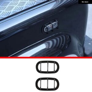 ランドローバー ディフェンダー 90 110 2004-2019 ステンレスブラックウィンカーカバー ステッカー 装飾 - Style 1