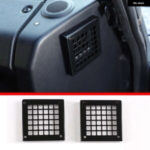ランドローバー ディフェンダー 90 110 2004-2019 ステンレスブラックウィンカーカバー ステッカー 装飾 - style 2