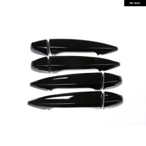 BMW 4個 カースタイリングアウタードアハンドルカバー トリム ステッカー X1 X2 X5 X6 F15 F16 F47 F48 自動車外装 - Piano Black